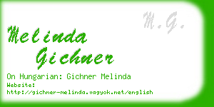 melinda gichner business card